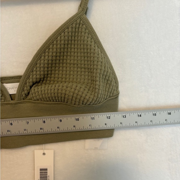 Jonathan Simkhai green willow Juliette Waffle Bralette and Jogger set small NWT - Picture 9 of 13